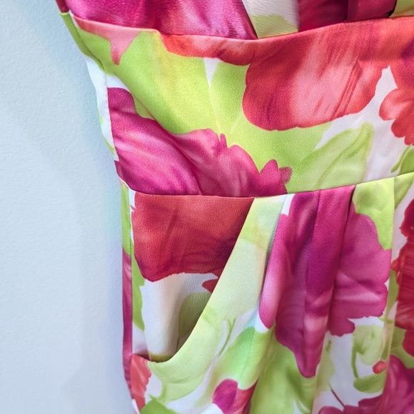 B Darlin Pink Empire Waist Sheath Dress for Weddings - Picture 4 of 9